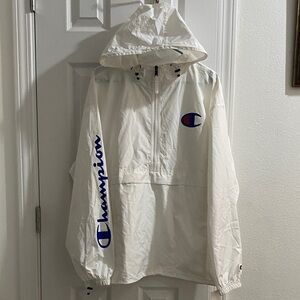 Champion White Pullover Jacket